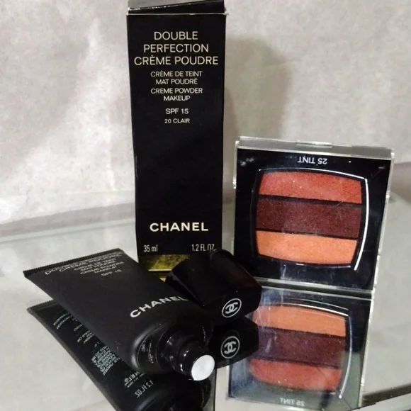 CHANEL Double Protection Creme Poudre, Metallica Eyes NWT